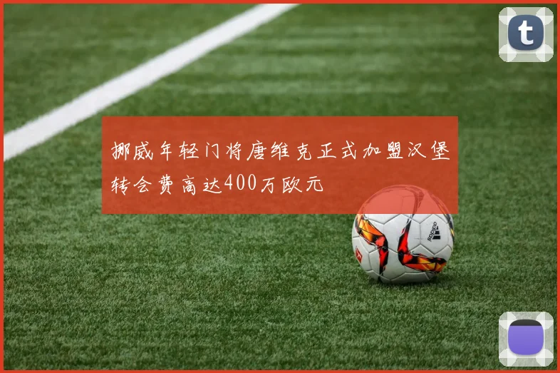 挪威年轻门将唐维克正式加盟汉堡转会费高达400万欧元
